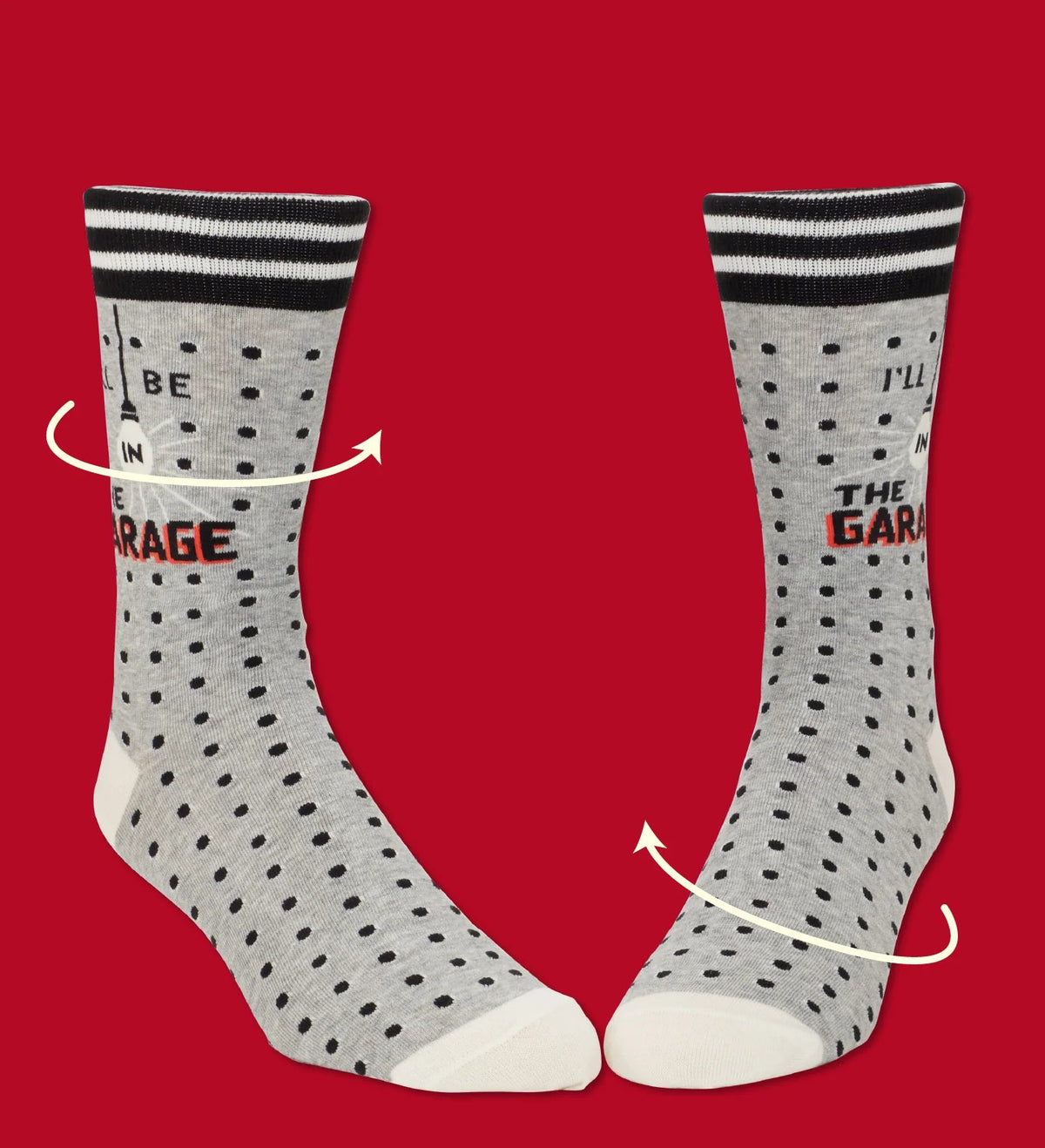 I'll be in the Garage Socks Men's Crew Sock