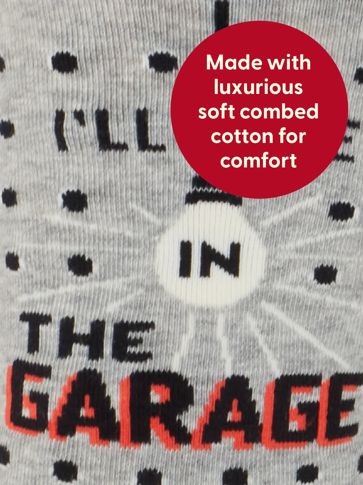 I'll be in the Garage Socks Men's Crew Sock