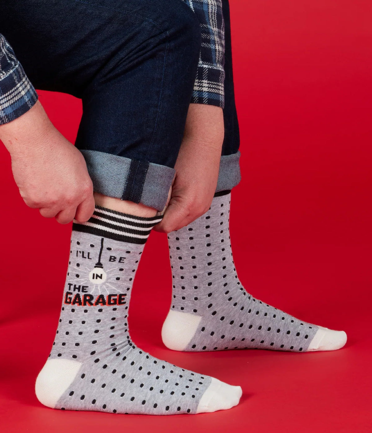 I'll be in the Garage Socks Men's Crew Sock