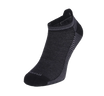 Cadence Micro Men's Bamboo/Merino Moderate Compression Ankle Socks in Black Stripes