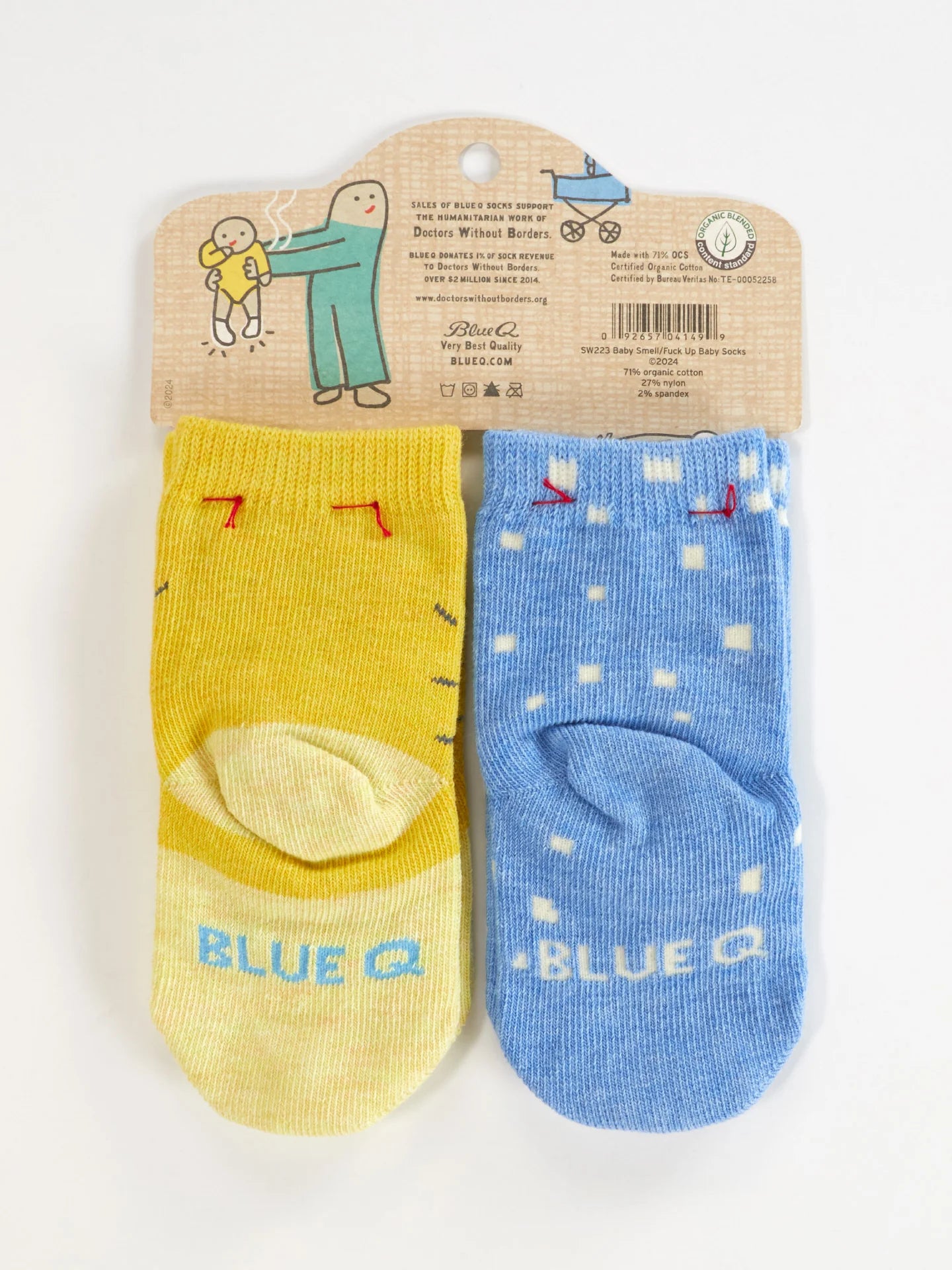 Baby Smell / F... Up Organic Cotton Baby Socks - 2 Pairs