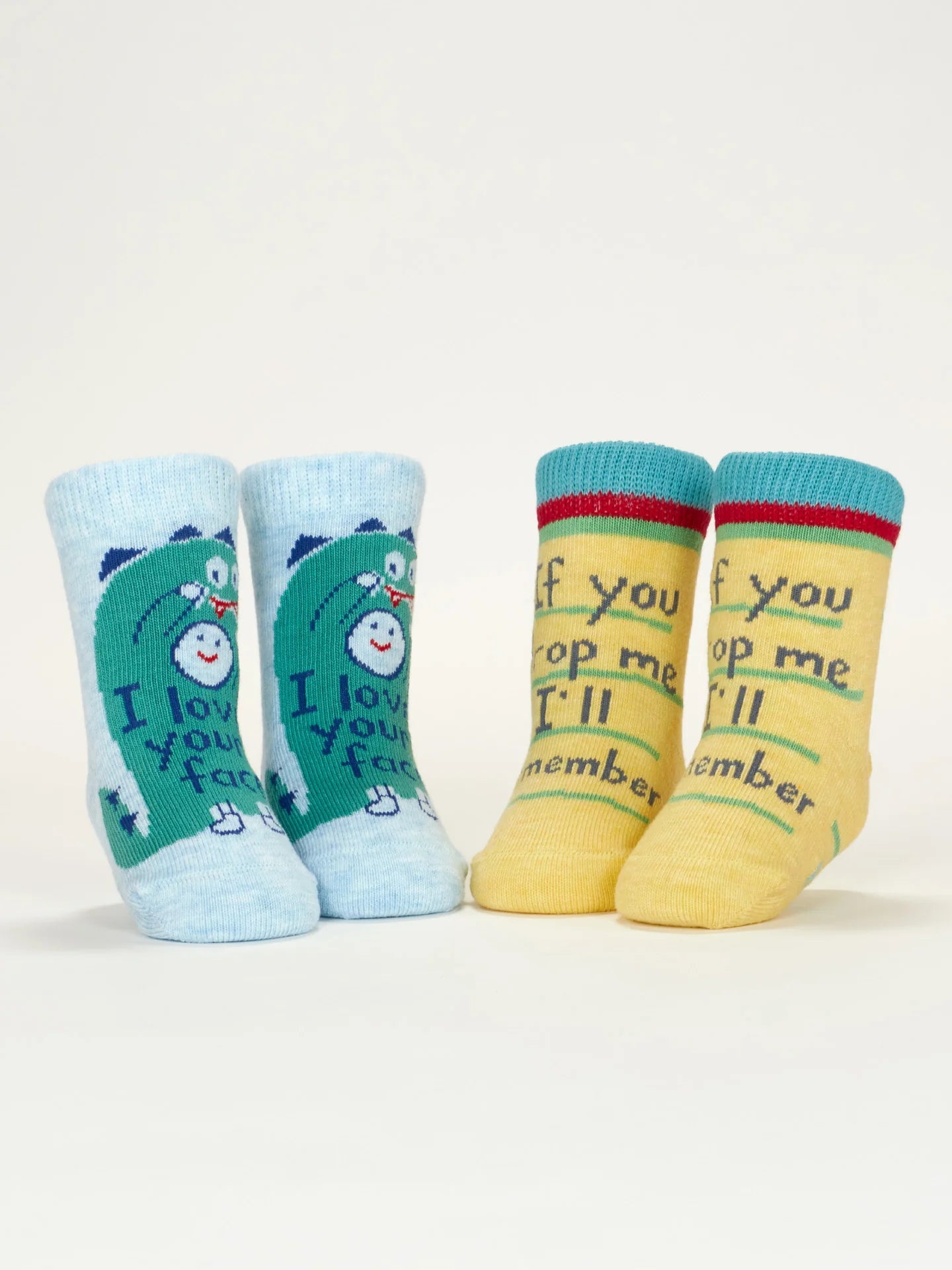 Your Face / Drop Me Organic Cotton Baby Socks - 2 Pairs