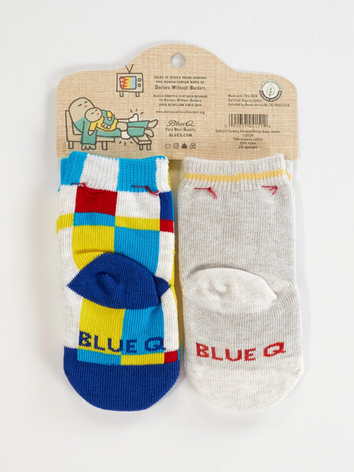 Effing Miracle / Binge Baby Organic Cotton Baby Socks - 2 Pairs