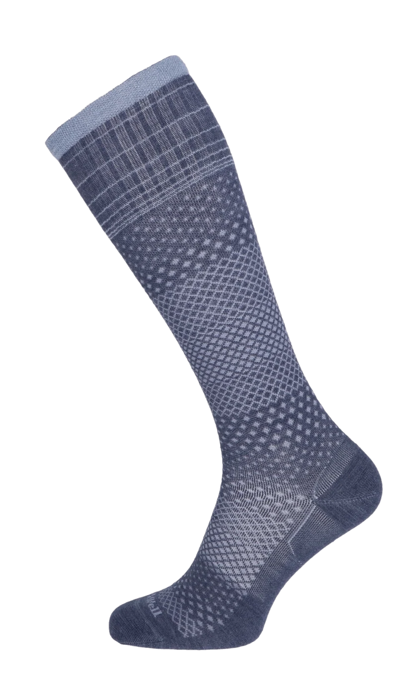 Micro Grade Women's Bamboo/Merino Moderate Graduated Compression in Denim