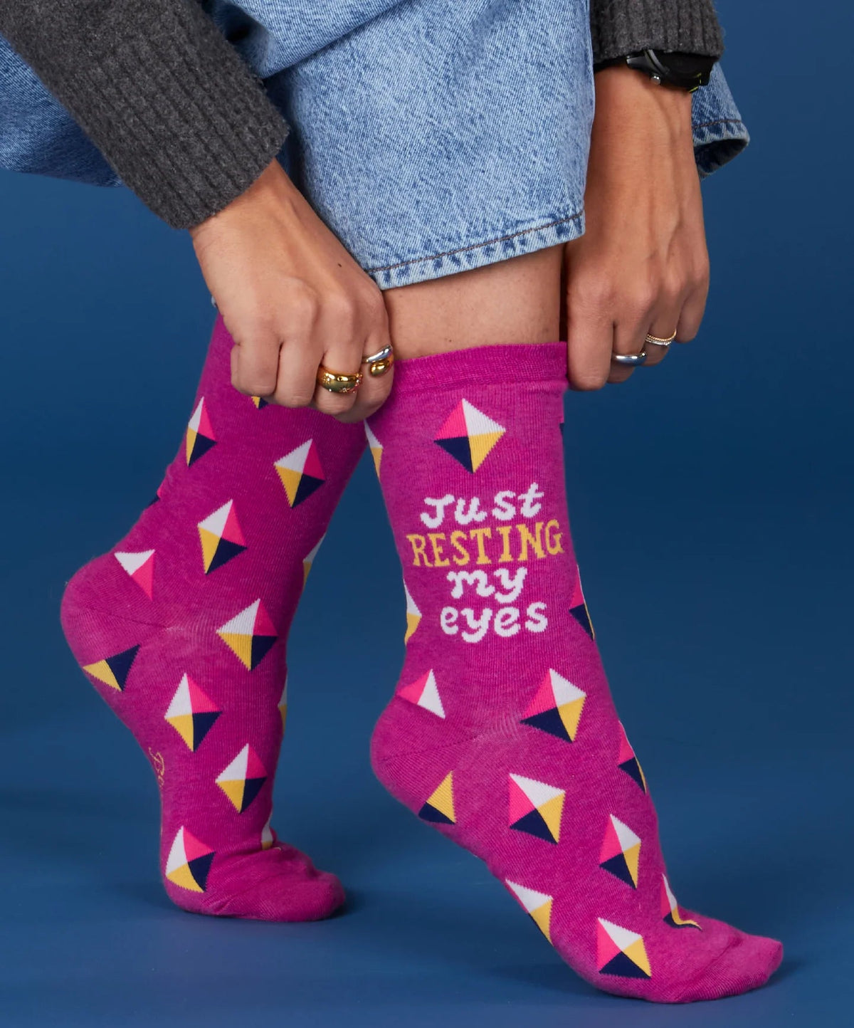 Just Resting My Eyes Women's Crew Socks