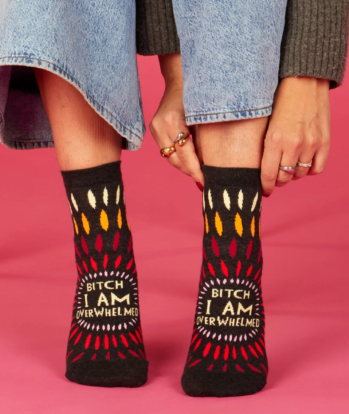 Bitch, I AM Overwhelmed Women's Ankle Sock