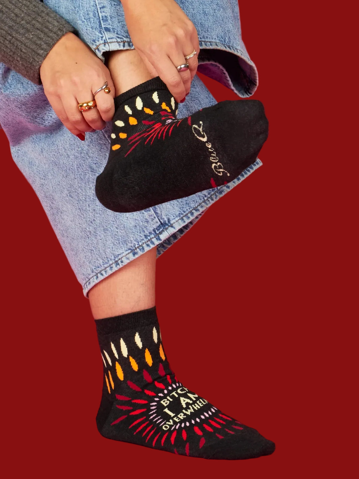 Bitch, I AM Overwhelmed Women's Ankle Sock