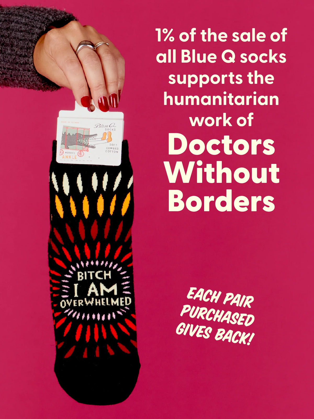 Bitch, I AM Overwhelmed Women's Ankle Sock
