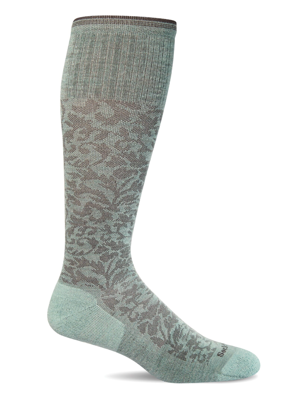 Damask Women's Bamboo/Merino Moderate Graduated Compression Socks in Air