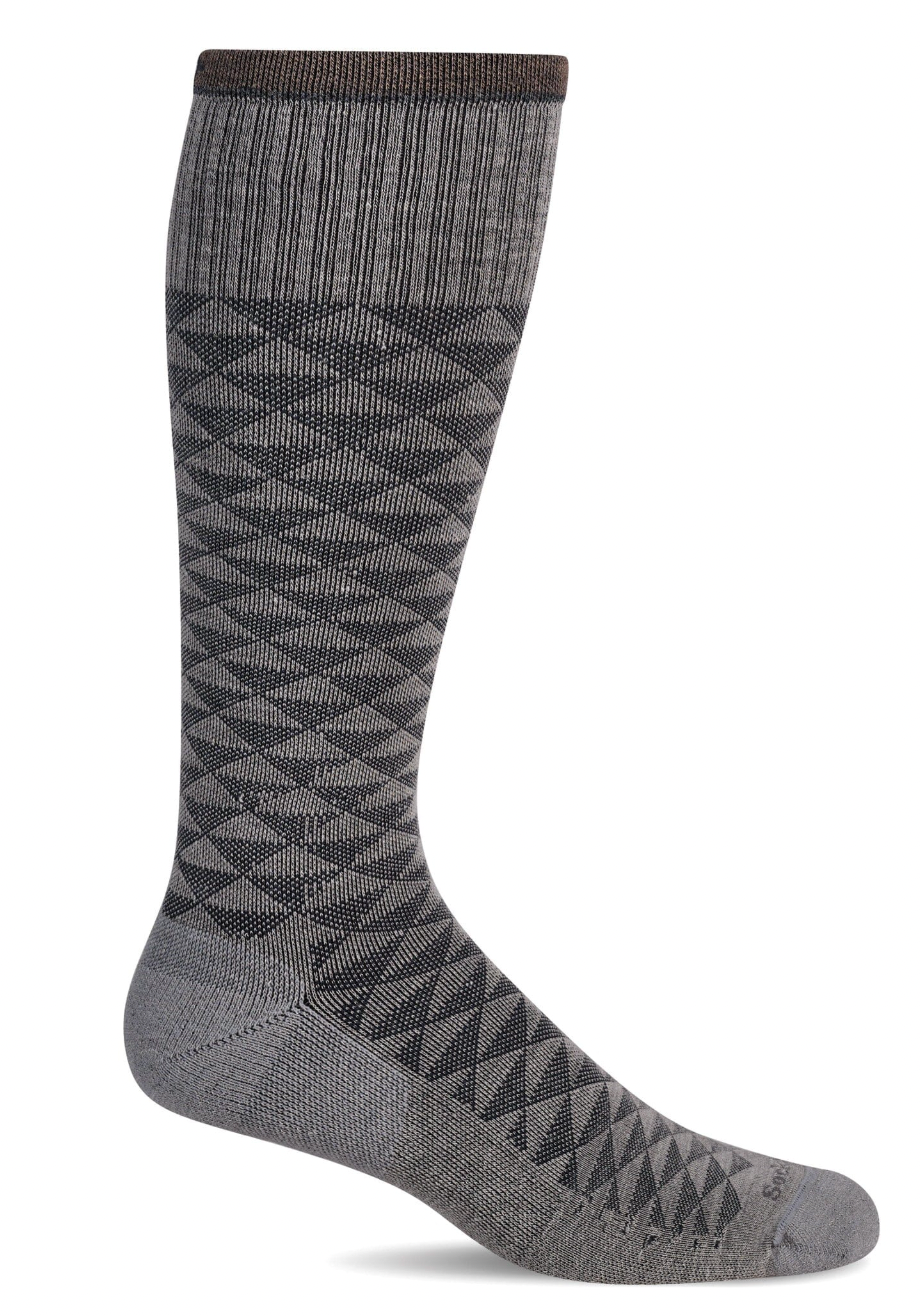 Dapper Men's Bamboo/Merino Firm Compression Socks in Putty