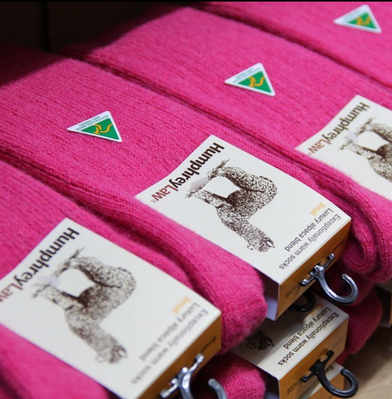 Luxury Alpaca Blend Socks in Fuchsia - Aussie Made