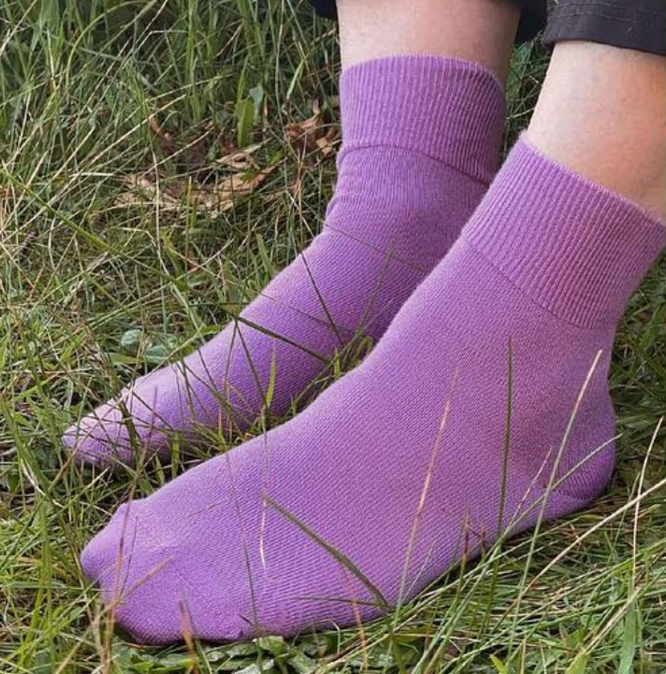 Soft Merino Short Leg Socks in Lavender - Aussie Made