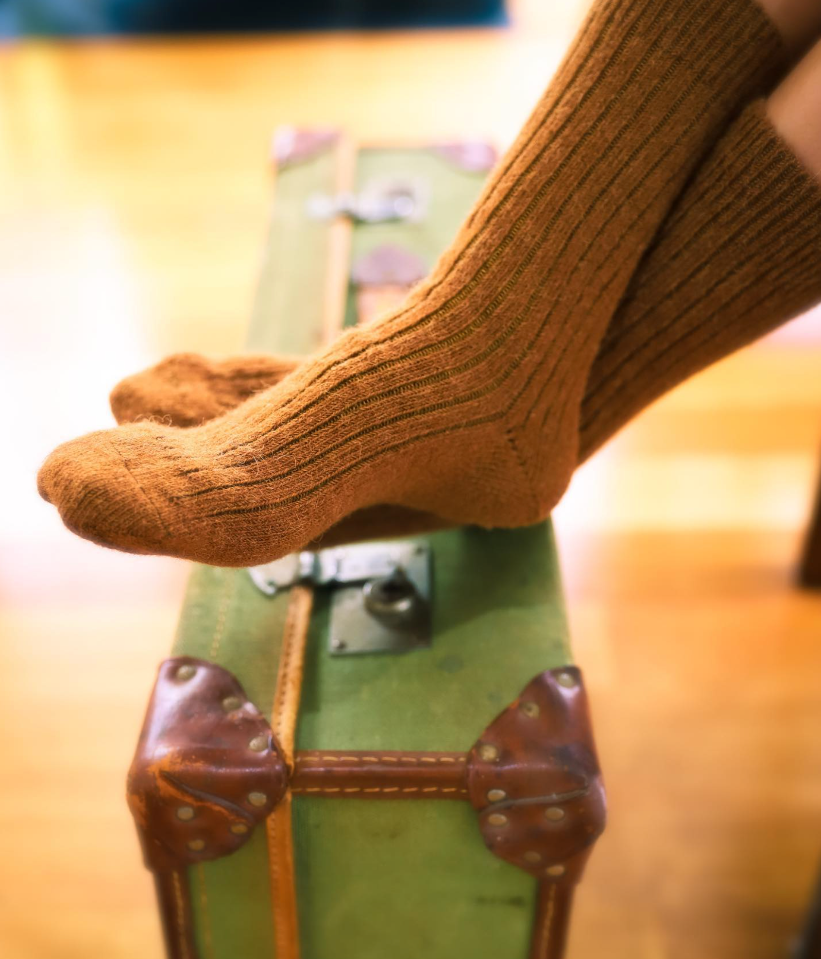 Luxury Alpaca Blend Socks in Nutmeg - Aussie Made