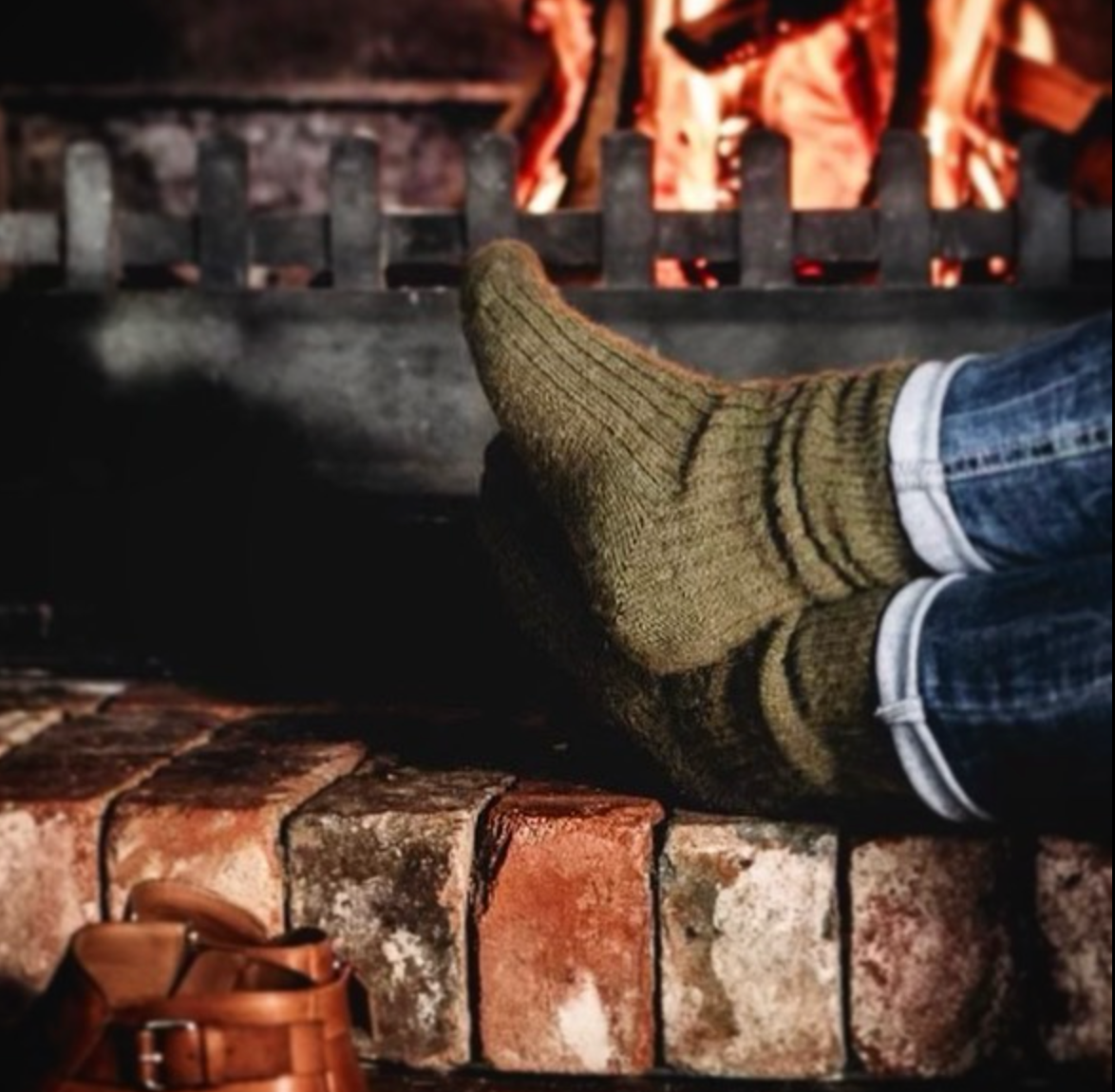 Luxury Alpaca Blend Socks in Sage - Aussie Made