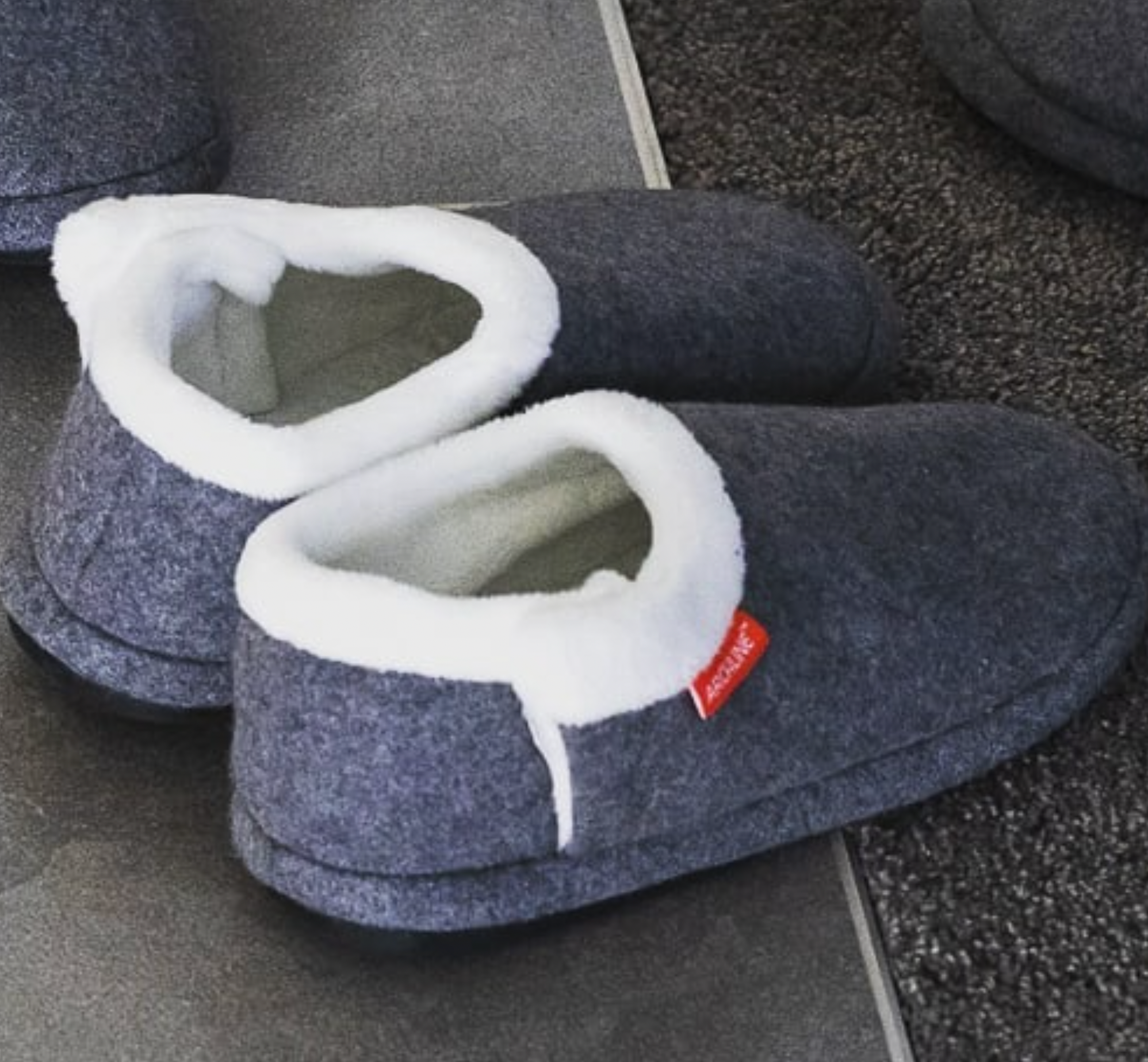 Archline Orthotic Slippers Closed – Grey Marl
