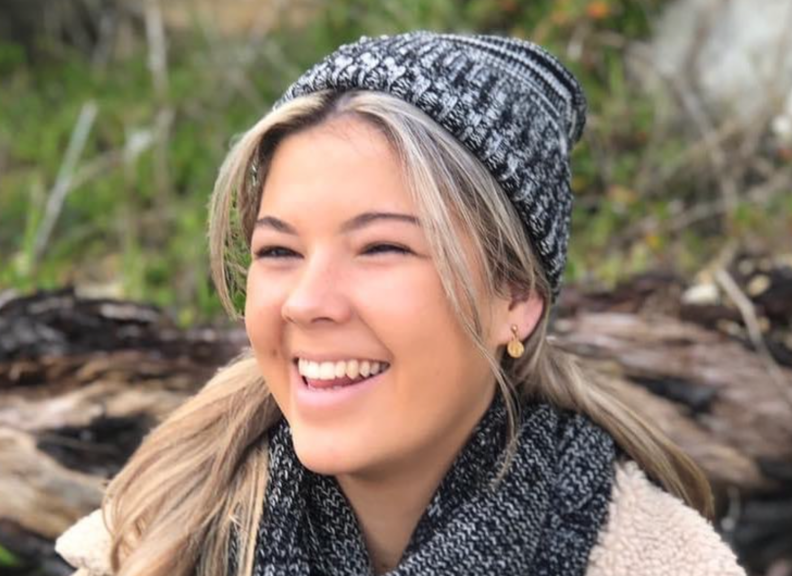 Pure Merino Beanie - Black and White