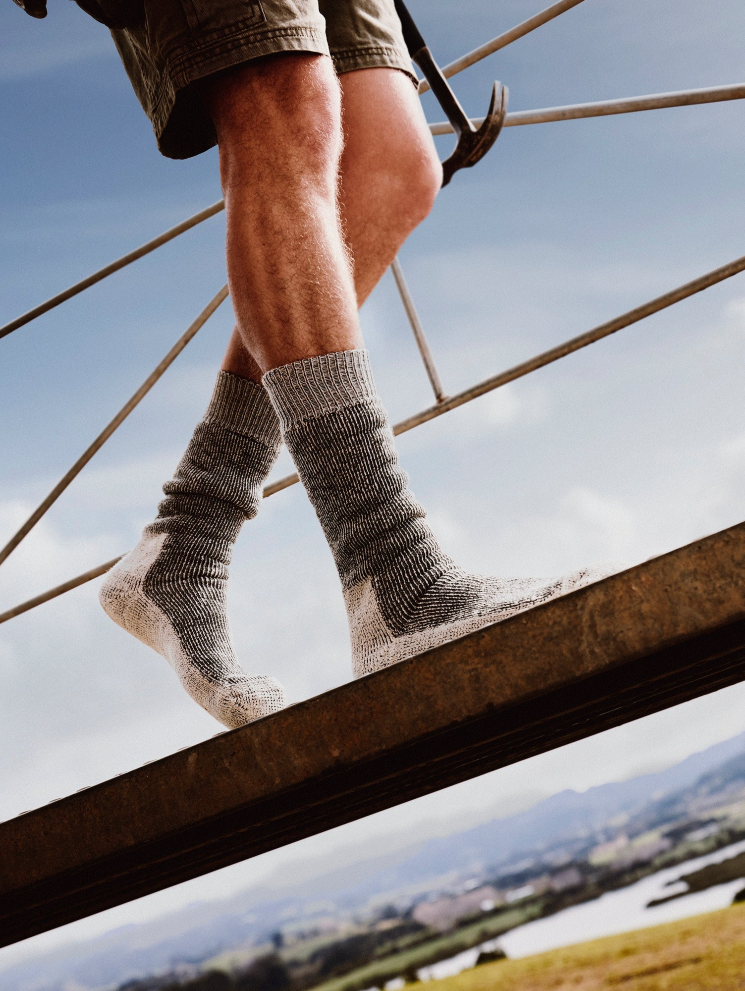 Summer Work Socks in Wool (Pack of 3) - Long