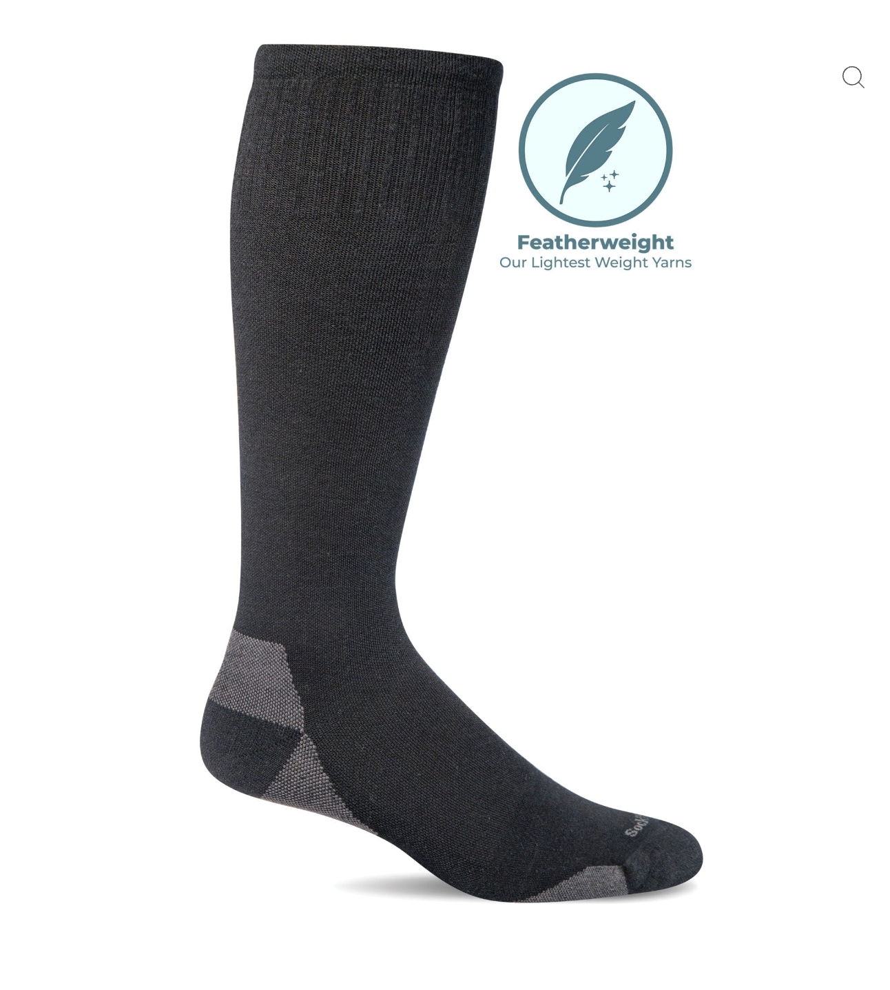 Cadence Men's Bamboo/Merino Moderate Compression Socks in black