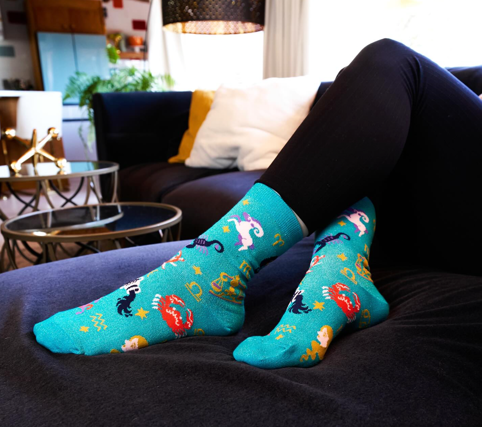 Whats your Sign? Women's Crew Shimmer Socks