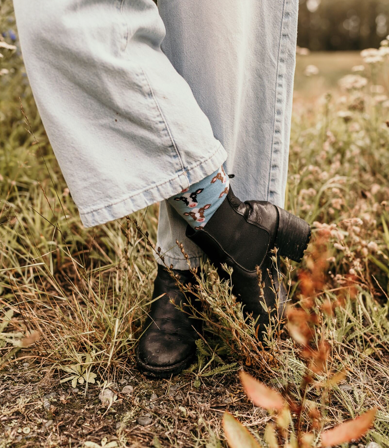 Cow Crew Socks