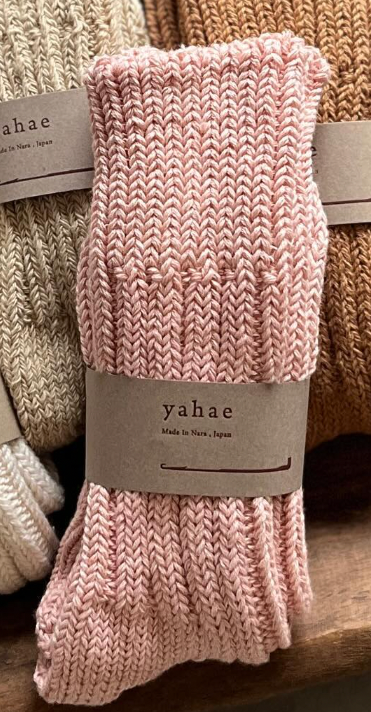 Organic Cotton Low Gauge Socks in Soft Pink