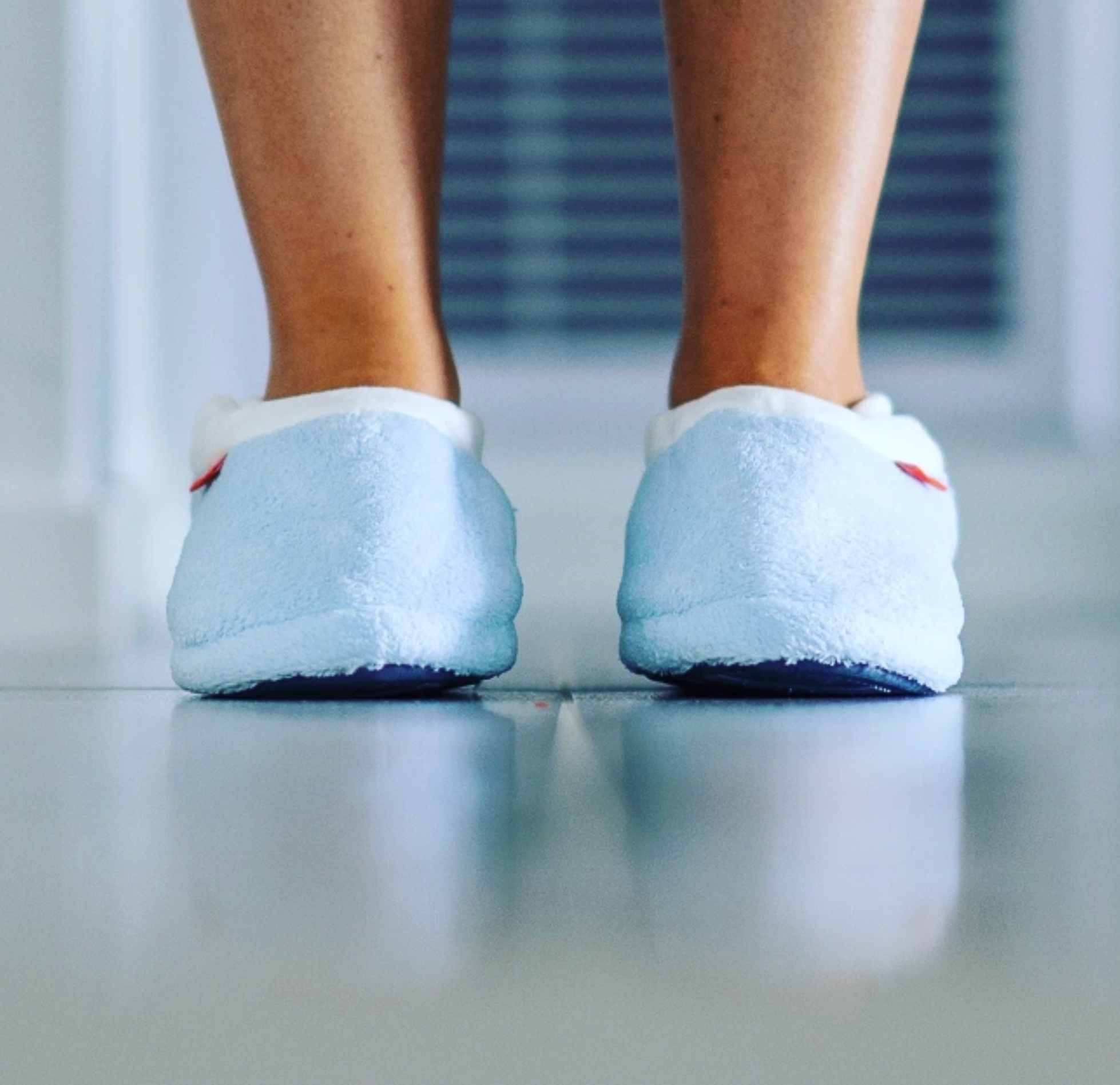 Archline Orthotic Slippers Closed – Baby Blue