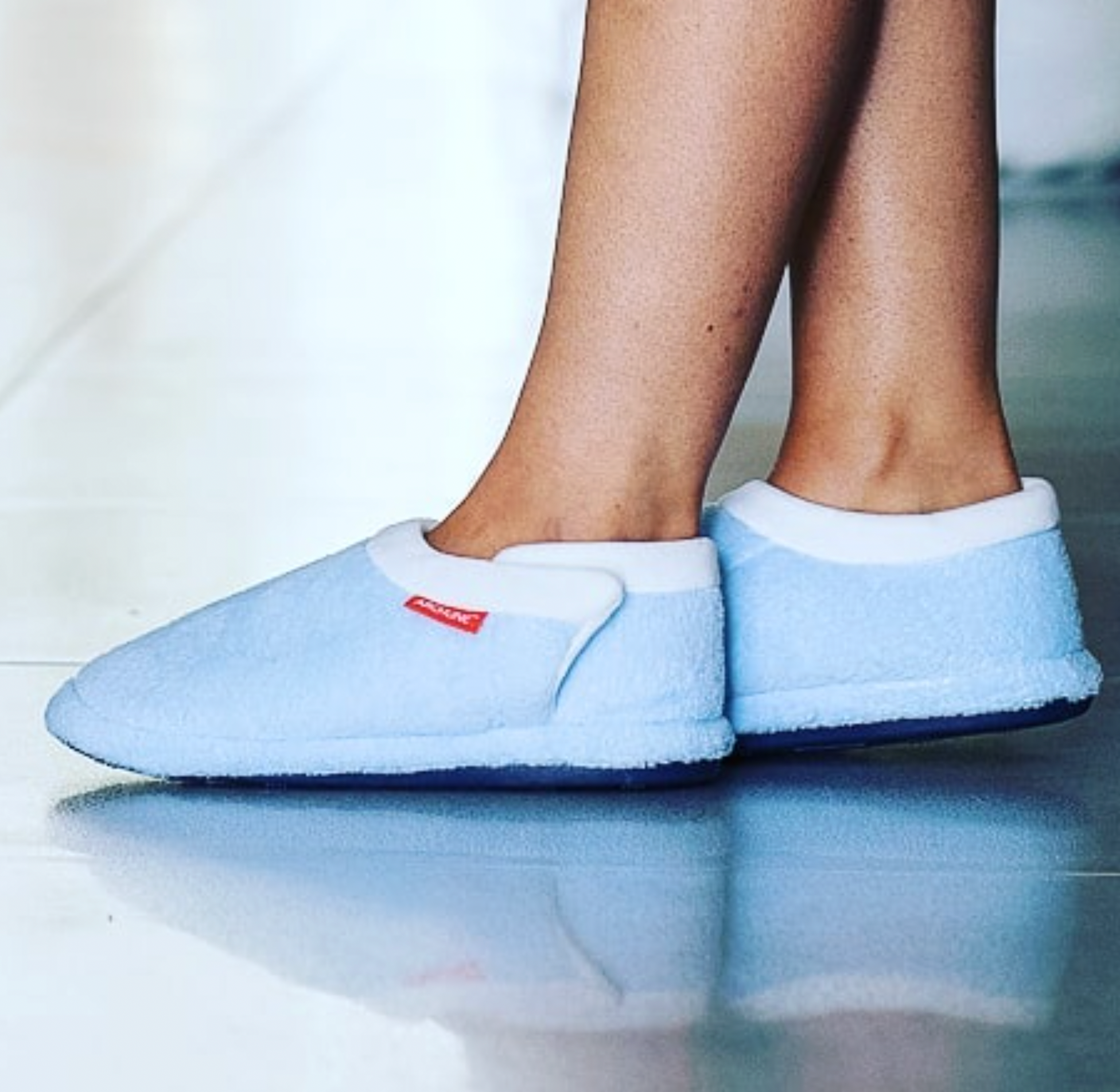 Archline Orthotic Slippers Closed – Baby Blue