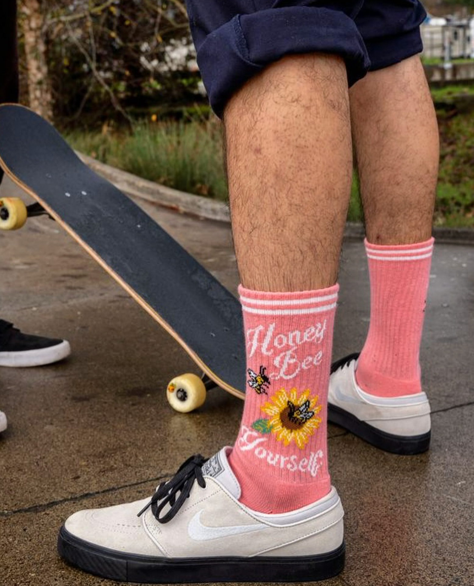 Honey Bee Yourself Women's Athletic Crew Socks