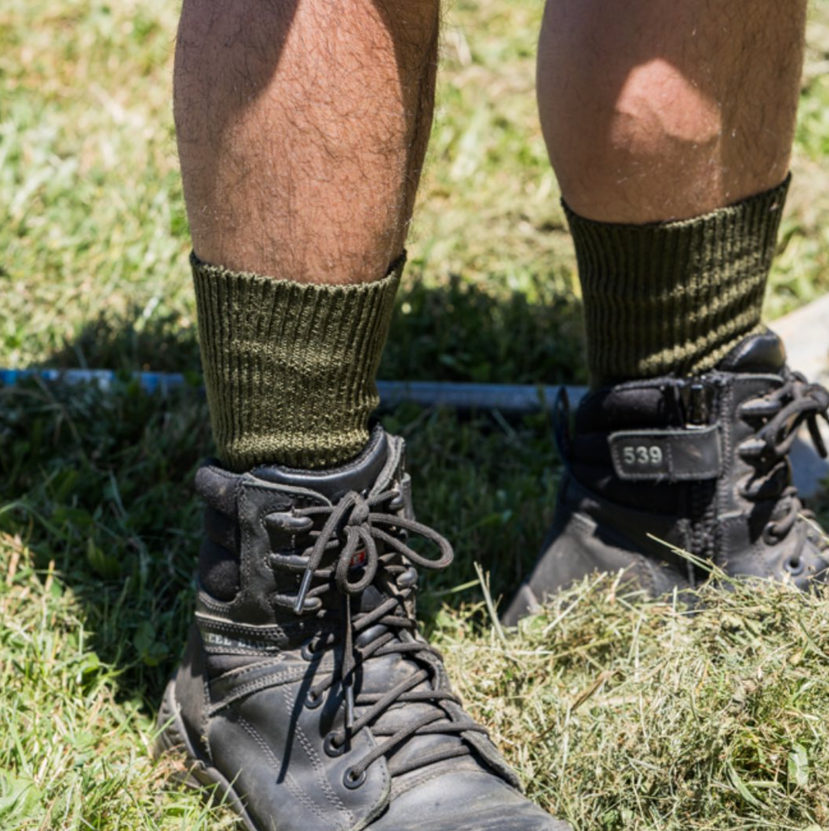 Grass Seed Sock in Khaki Green - Aussie Made