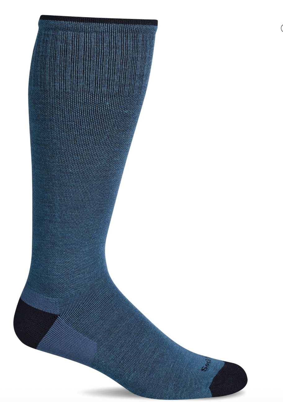 Elevation Men's Bamboo/Merino Firm Compression Socks in Blueridge