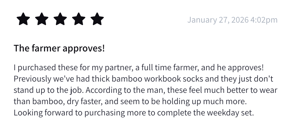 Stockman Work Socks in Black Cobalt - Aussie Made