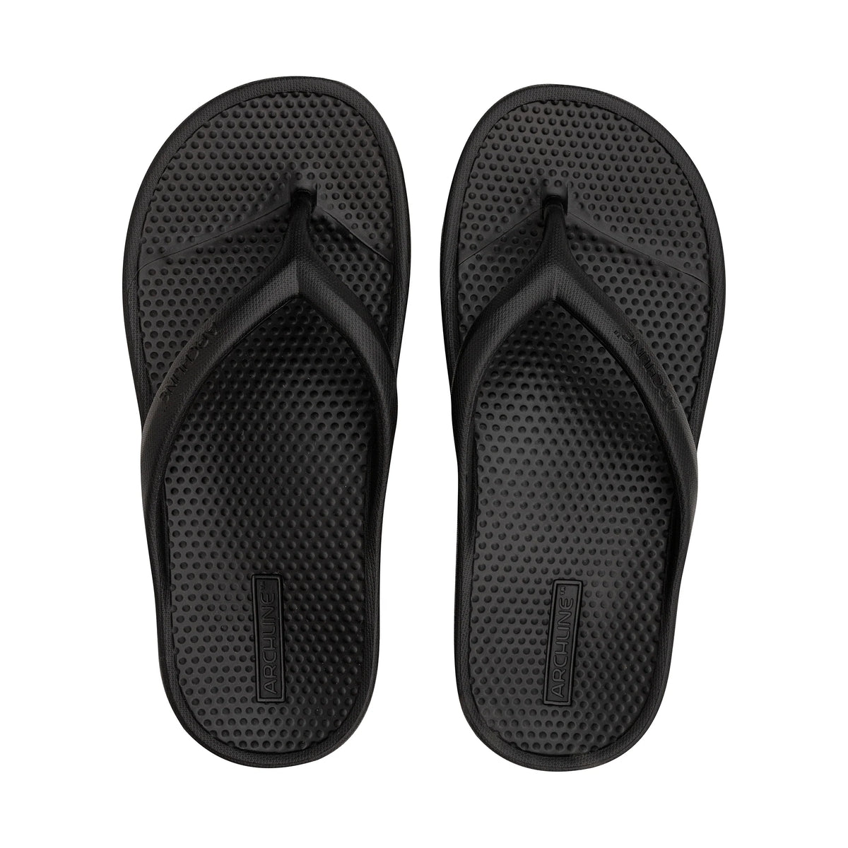 Archline Rebound Orthotic Thongs – Black