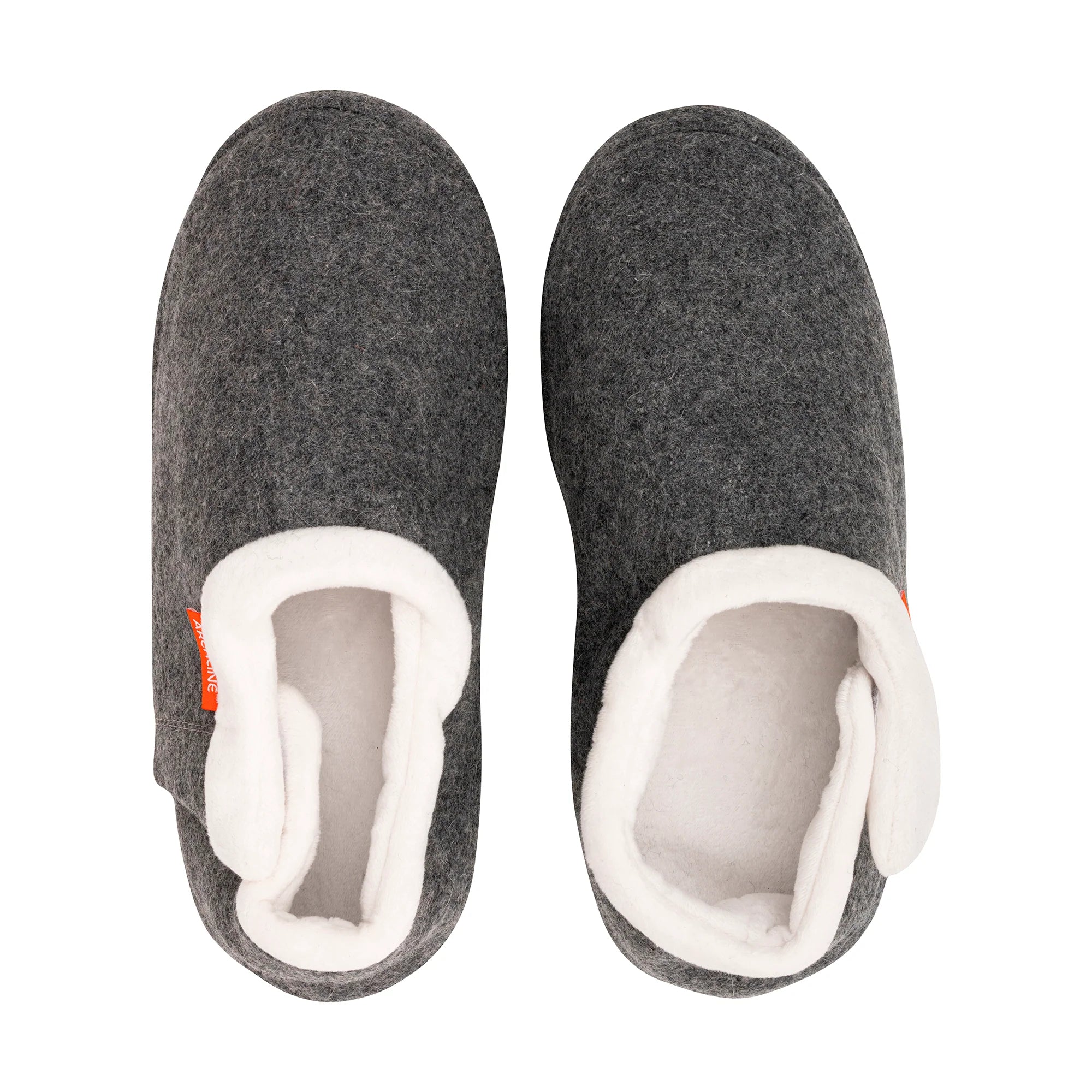 Archline Orthotic Slippers Closed – Grey Marl - The Sockery