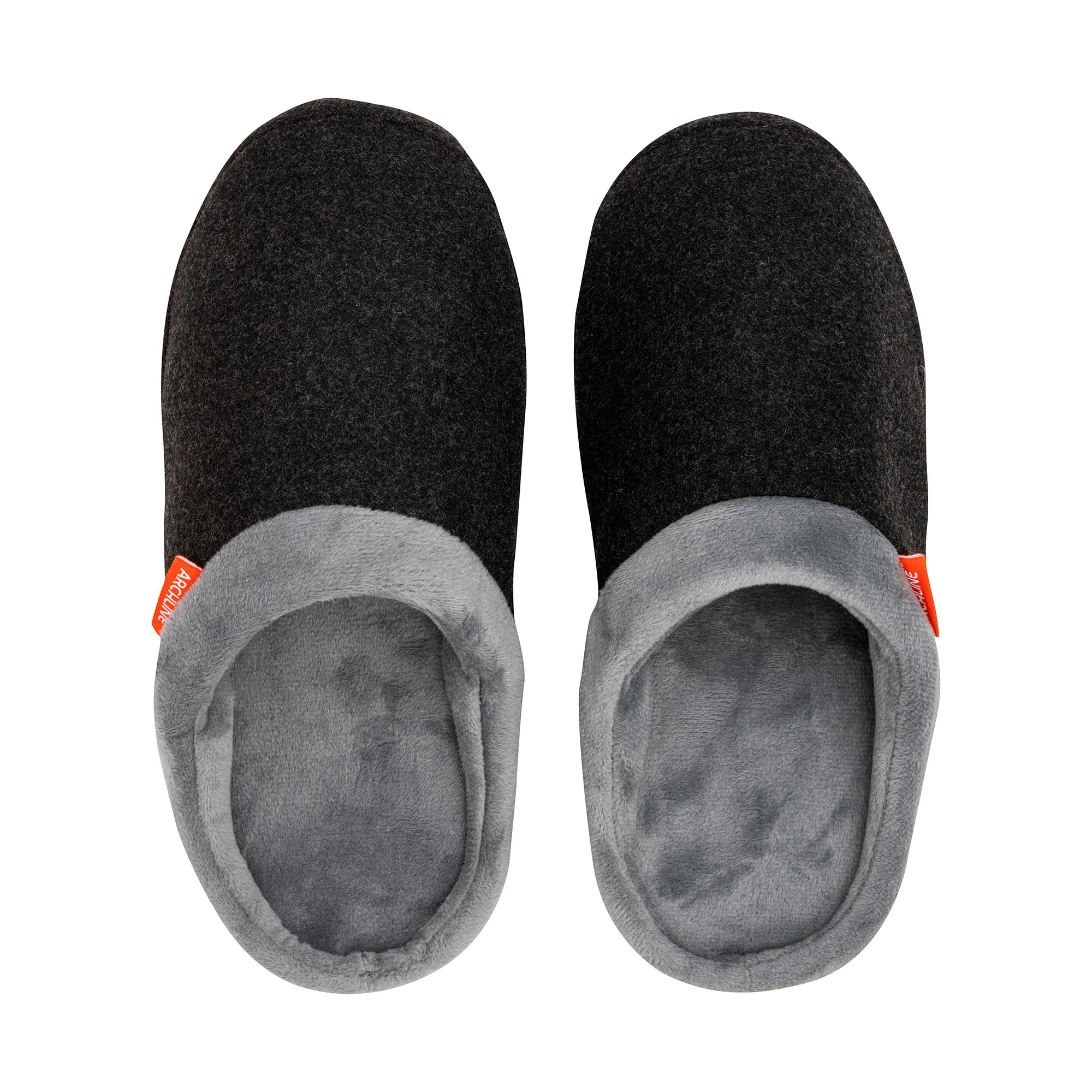 Archline Orthotic Slippers Slip-On – Charcoal Marl - The Sockery