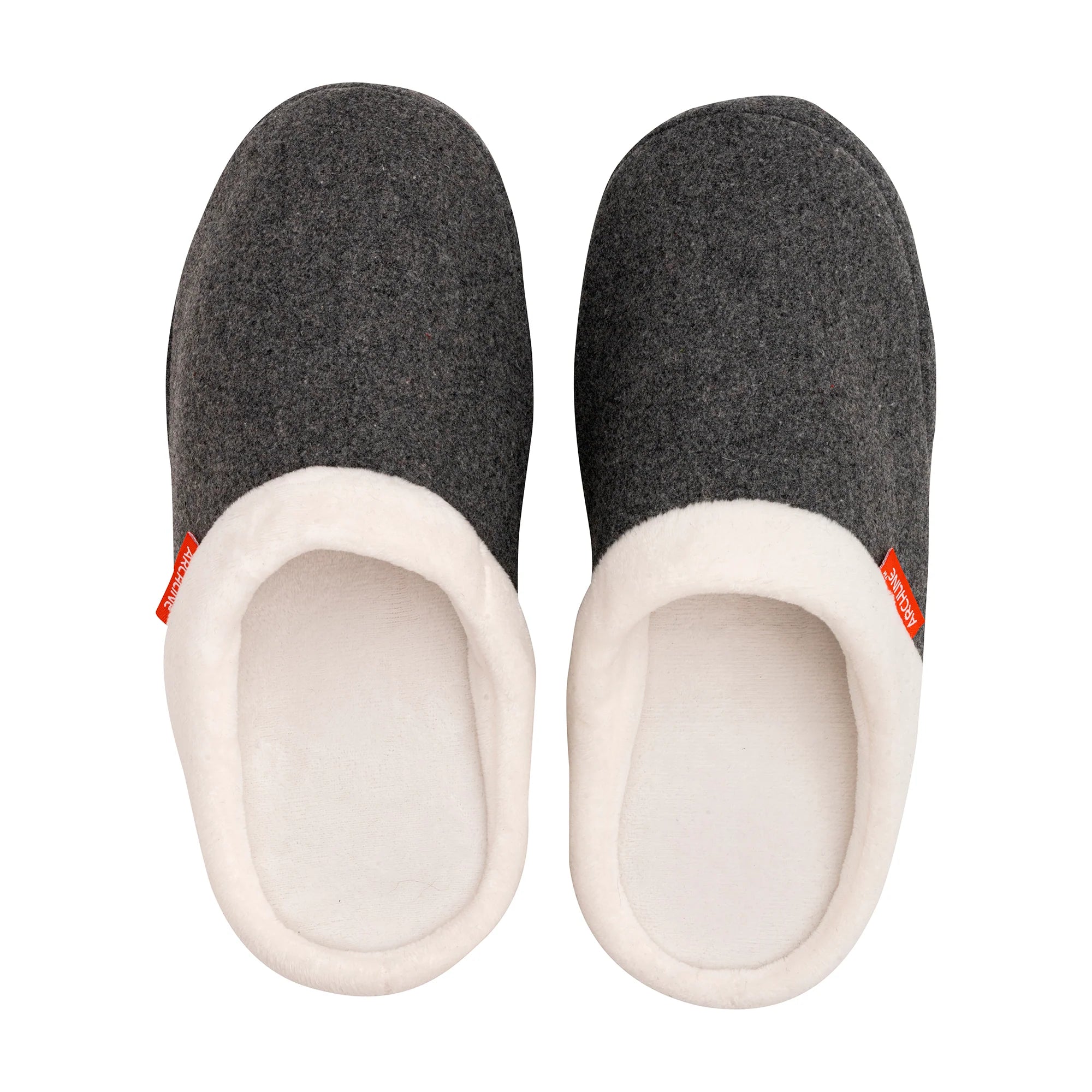 Archline Orthotic Slippers Slip-On – Grey Marl - The Sockery
