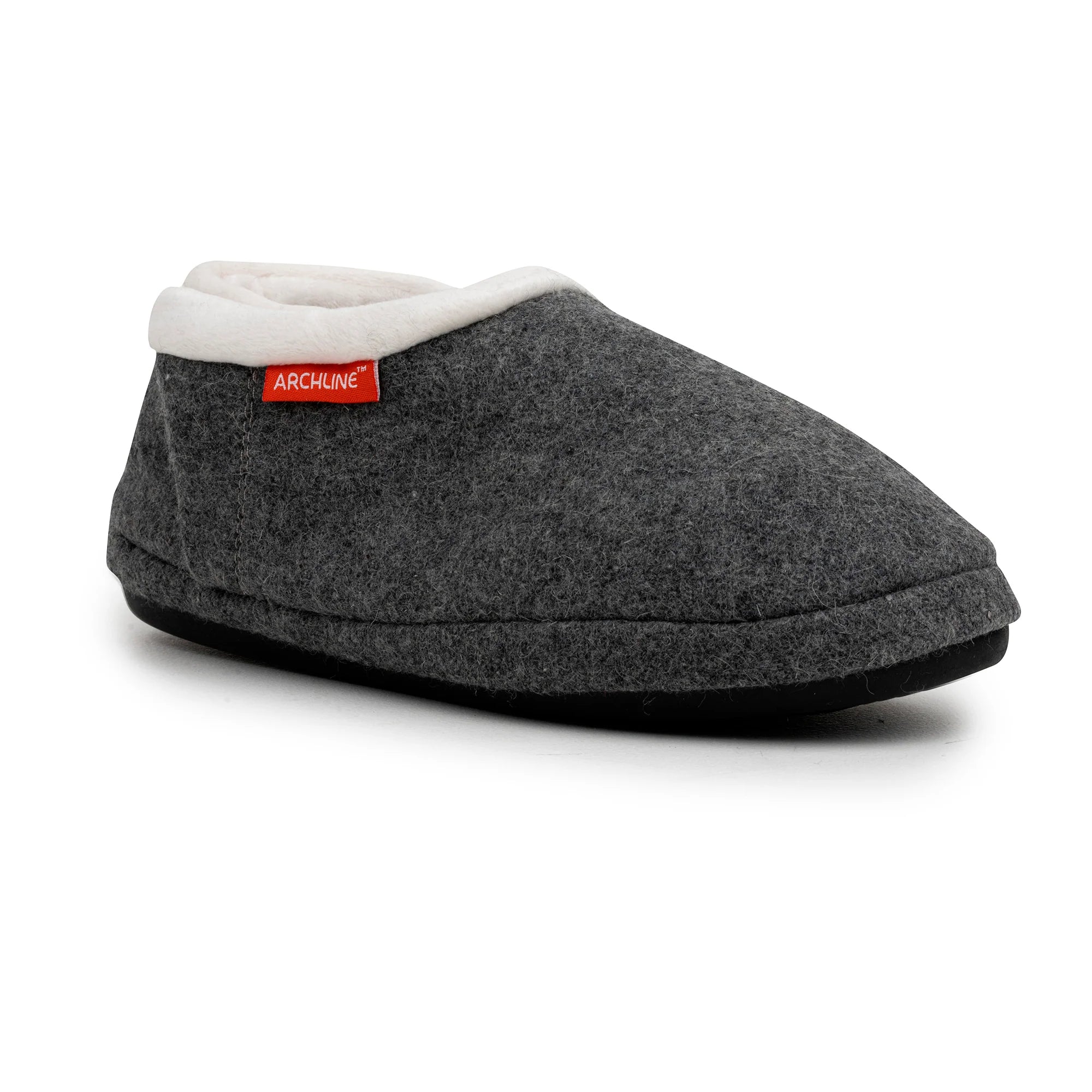 Archline Orthotic Slippers Closed – Grey Marl - The Sockery