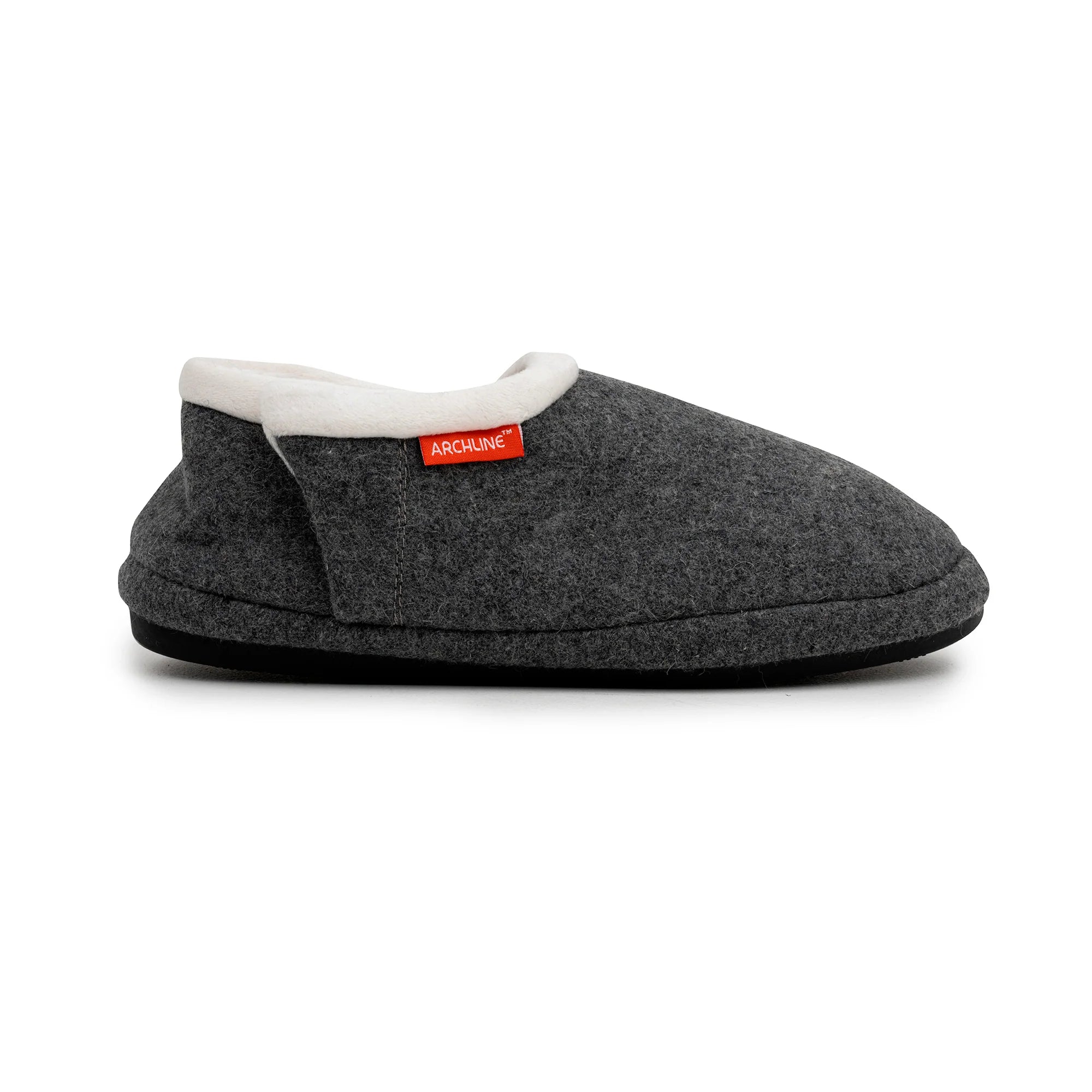 Archline Orthotic Slippers Closed – Grey Marl - The Sockery