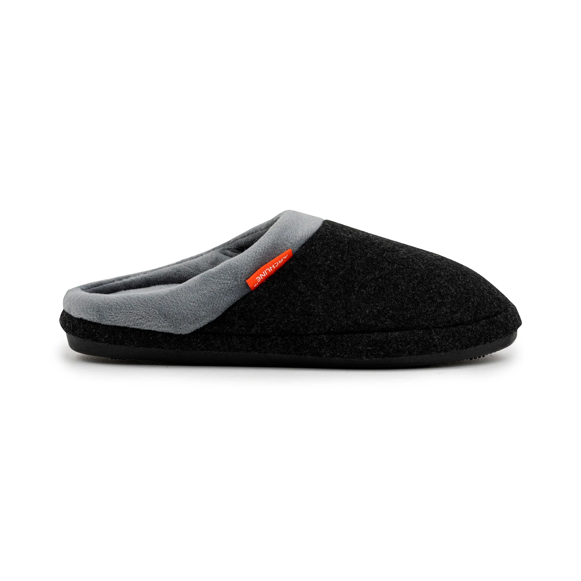 Archline Orthotic Slippers Slip-On – Charcoal Marl - The Sockery