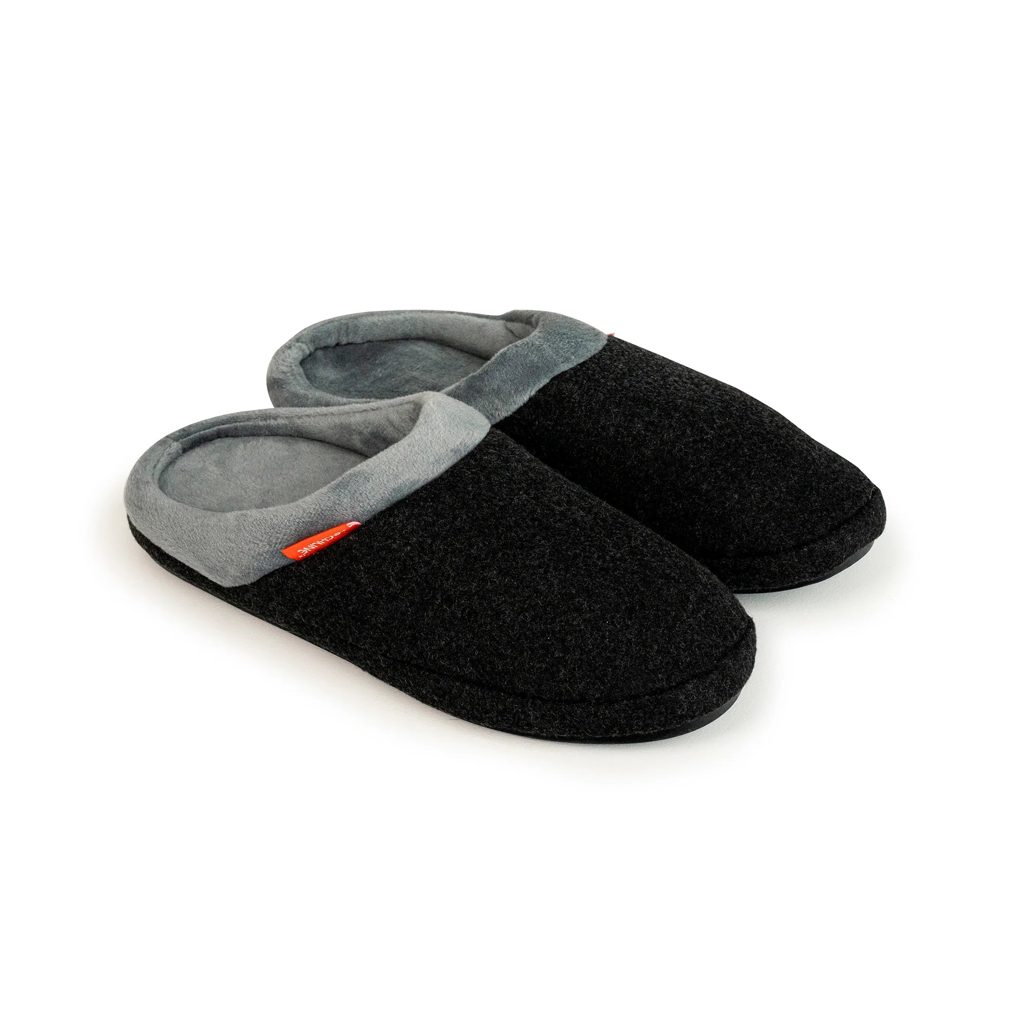 Archline Orthotic Slippers Slip-On – Charcoal Marl - The Sockery