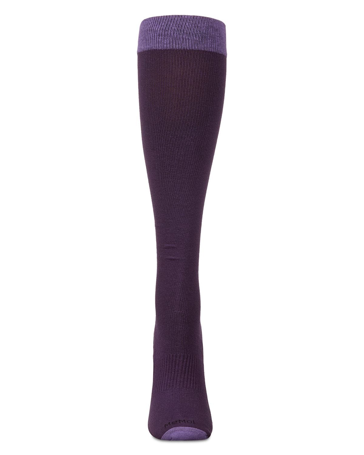Purple Cotton Blend Compression Socks