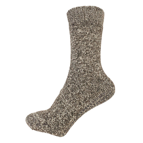 Wool Blend Gripper Socks in Earth - The Sockery