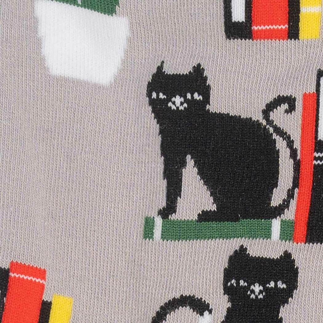 Booked for Meow Women's Crew Socks - The Sockery