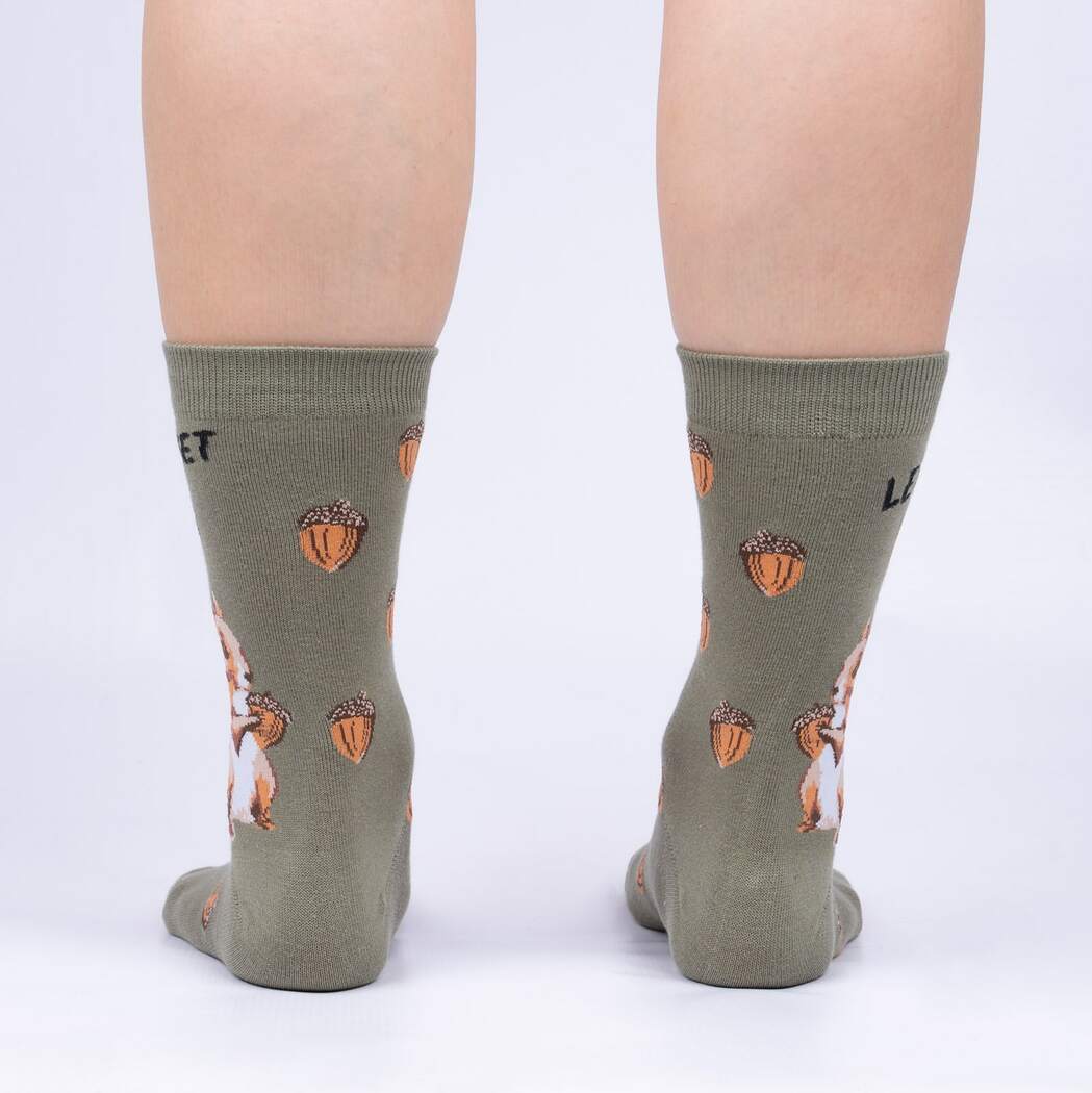 Let' Get Nuts Women's Crew Socks - The Sockery