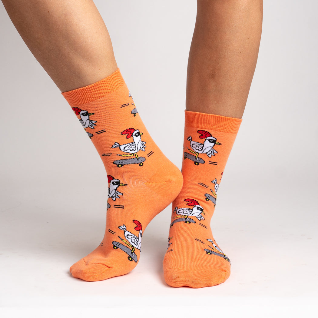 Rad Chicken Women's Crew Socks - The Sockery