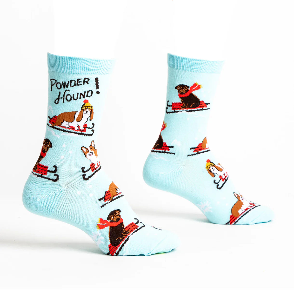 Powder Hound Women's Crew Socks  -The Sockery