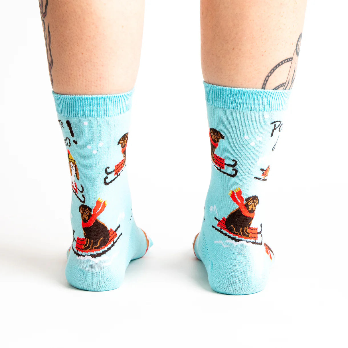 Powder Hound Women's Crew Socks  -The Sockery