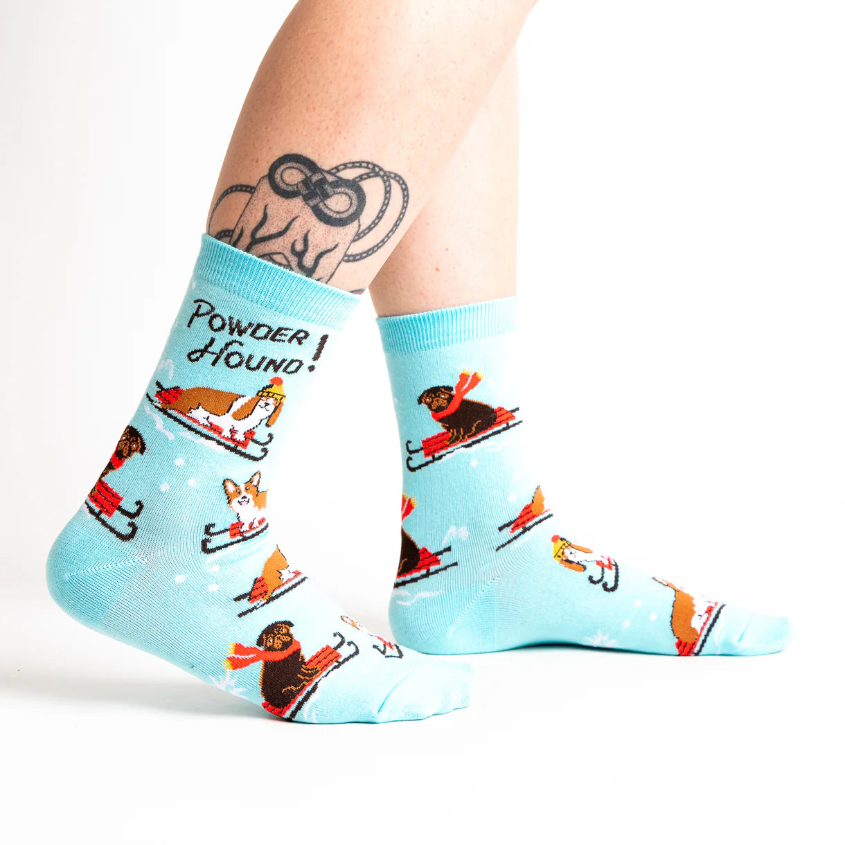 Powder Hound Women's Crew Socks  -The Sockery