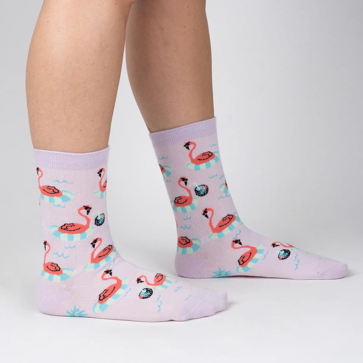 Party Like a Flock Star Women's Crew Socks - The Sockery