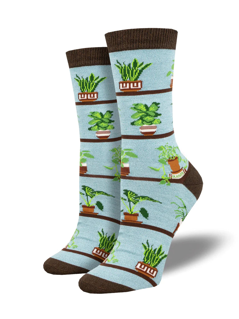 Houseplants Women's Bamboo Crew Sock - The Sockery