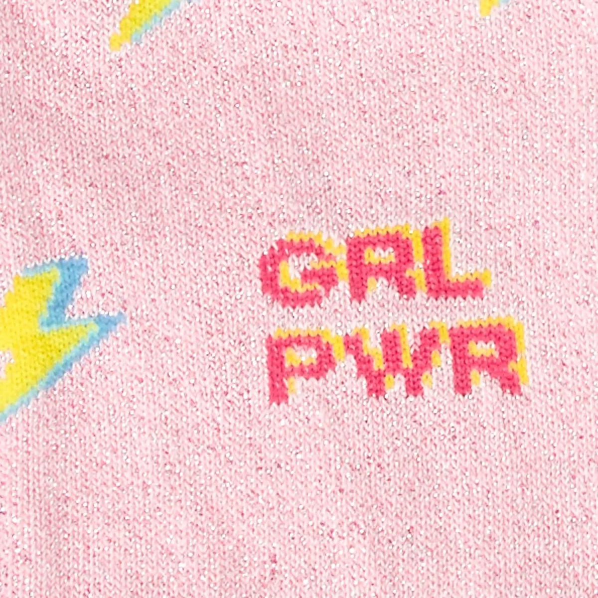 Girl Power Women's Crew Shimmer Socks